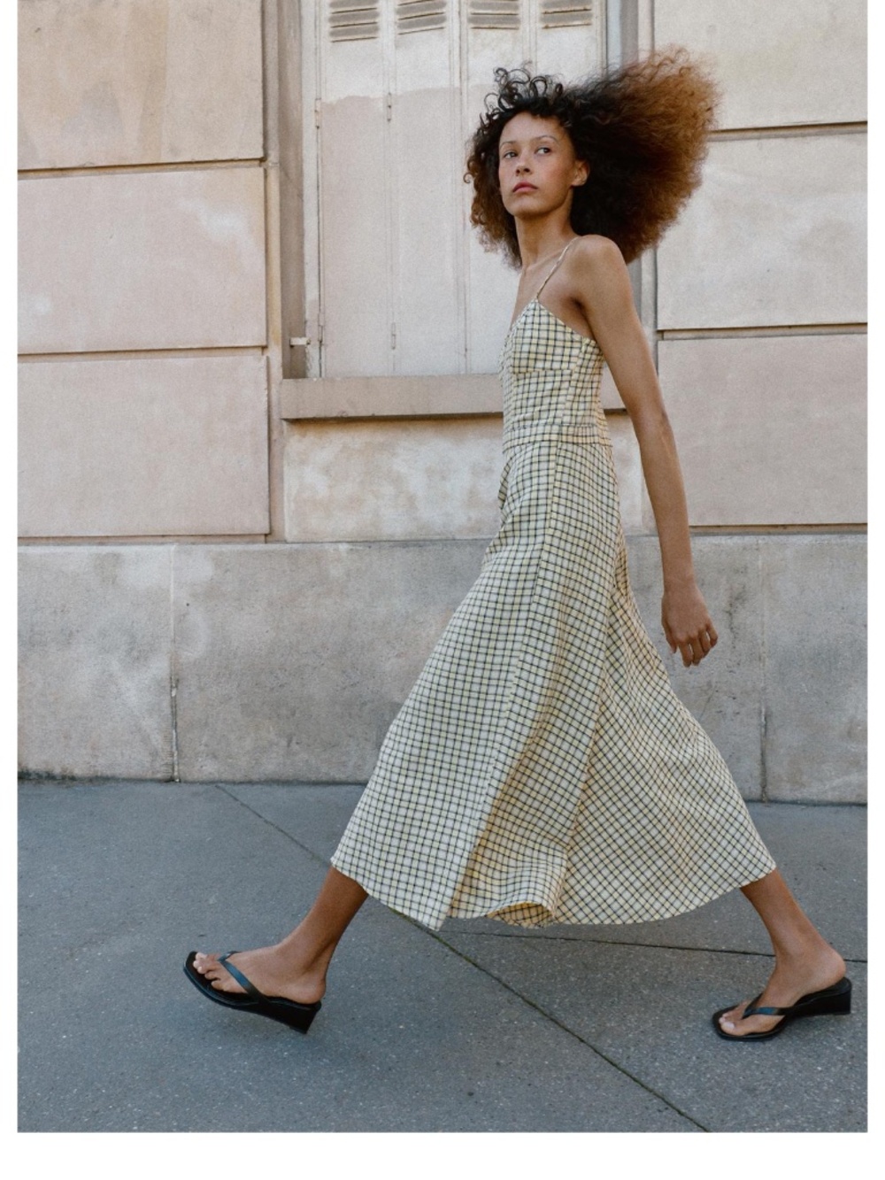 NWT plaid strappy midi dress